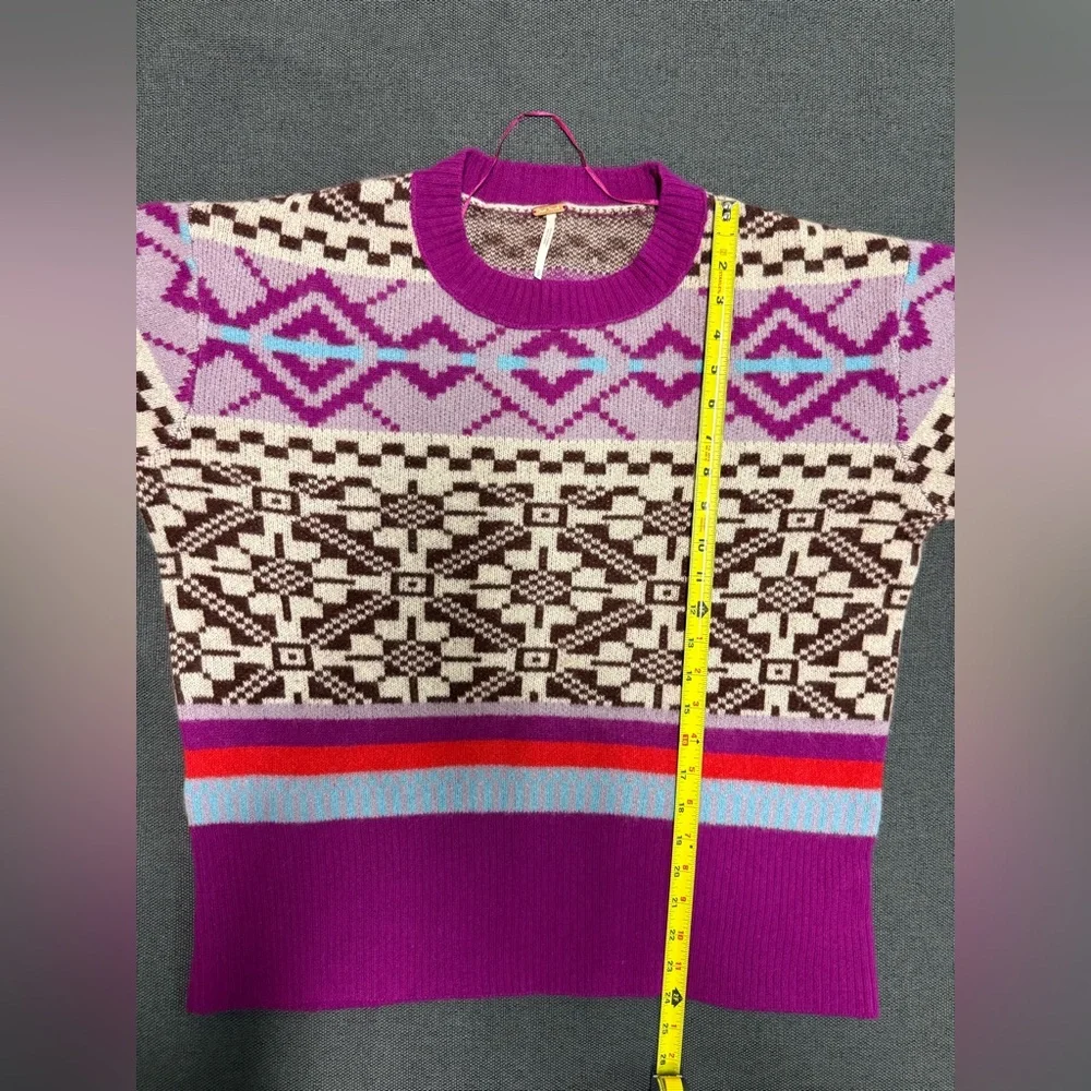 Free People Cashmere Sweater Let's Do Brunch size S Oversized